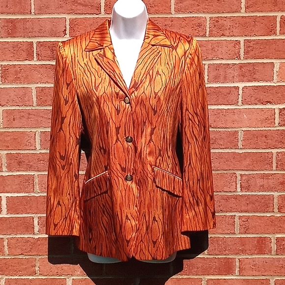 🔹️Vintage Mondi Silk Blazer - Picture 1 of 8